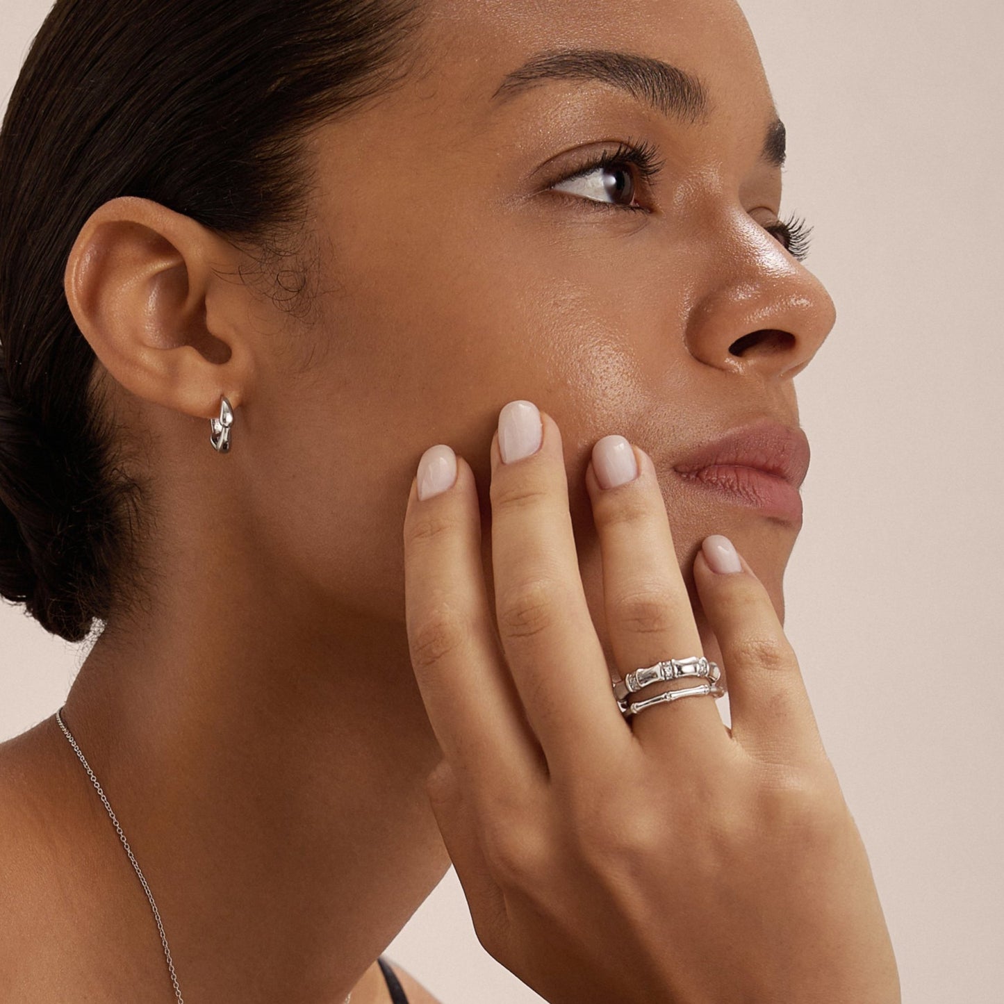 Bamboo Crystal Ring