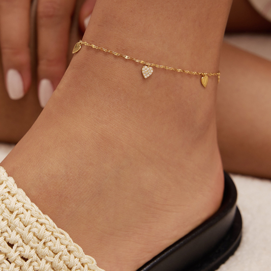 Louise Heart Anklet