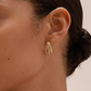 Esther Square Triple Hoop Earrings