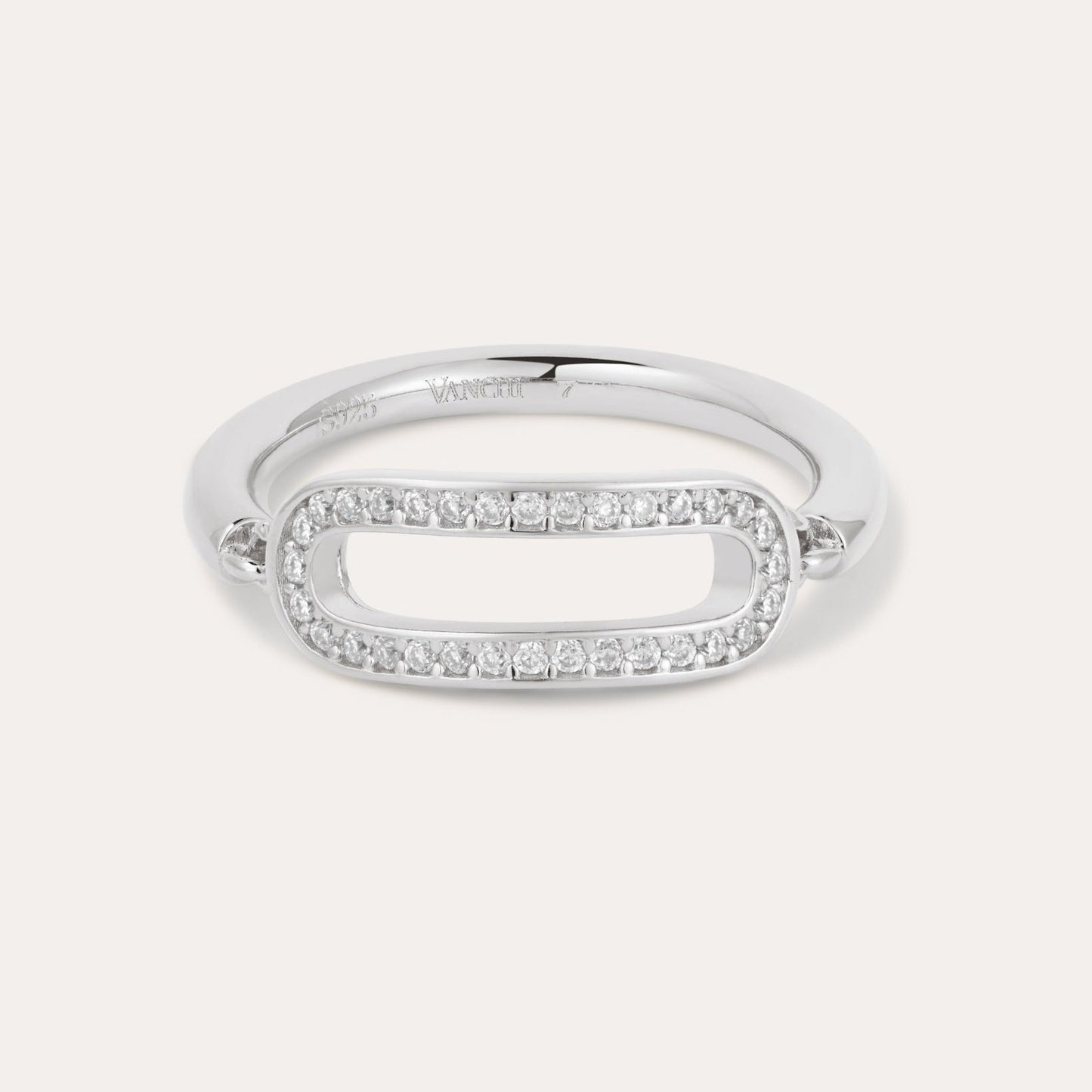 Heidi Moissanite Link Ring