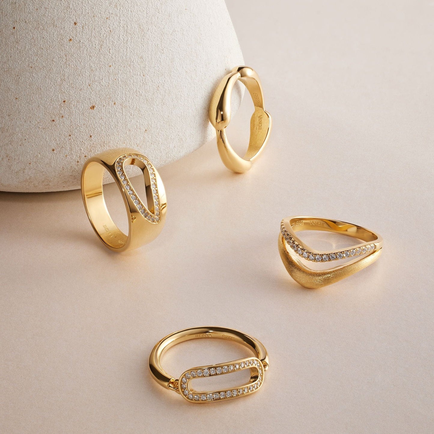 Lia Double Wave Ring