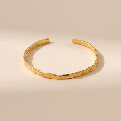 Gold cuff bracelet