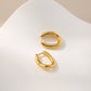 Gold huggie hoop earrings