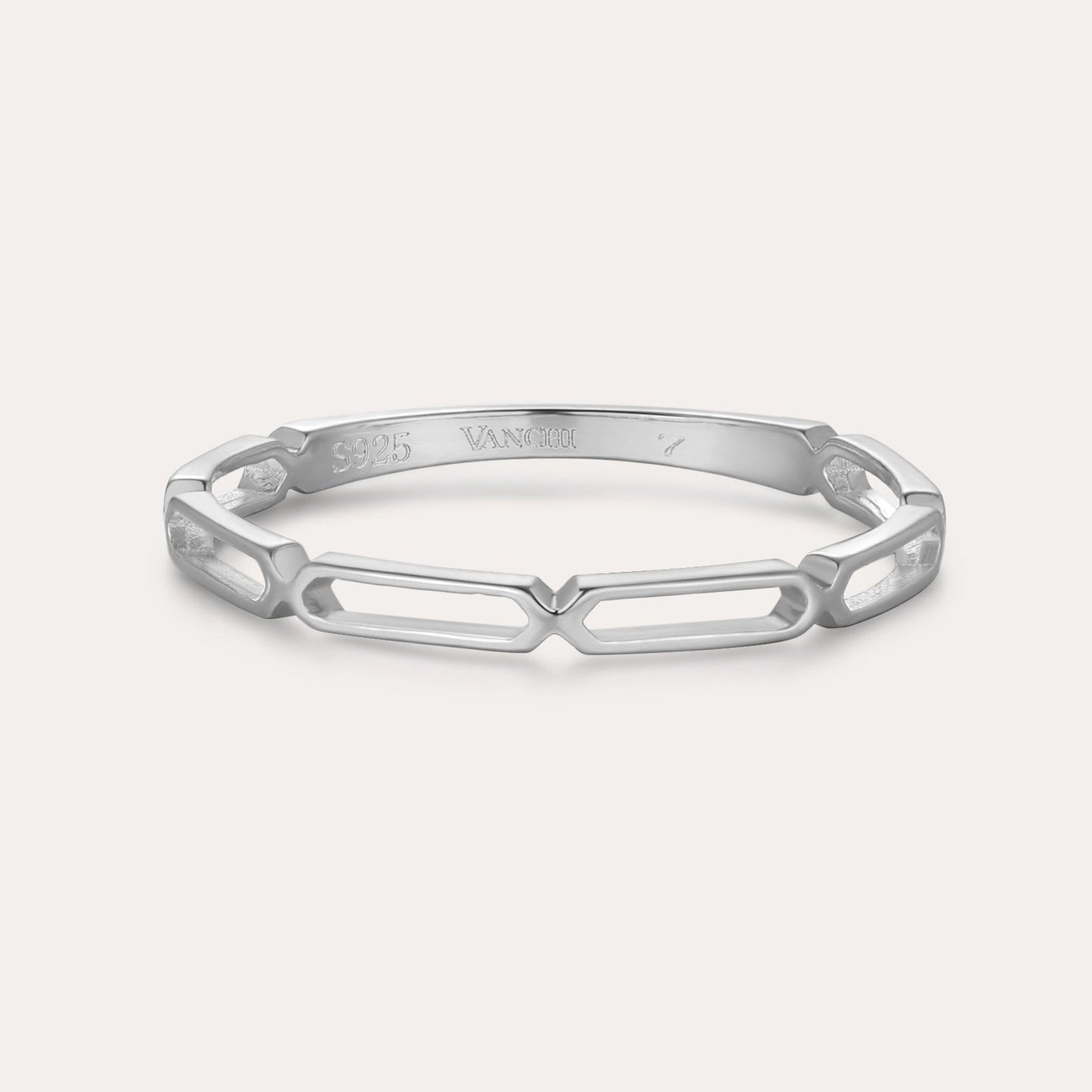 Aisha Paperclip Stacking Ring