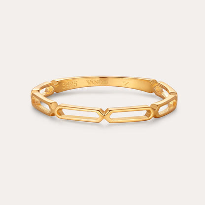 Aisha Paperclip Stacking Ring