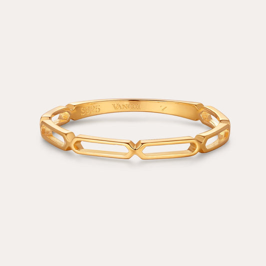 Aisha Paperclip Stacking Ring