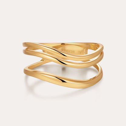 Zoe Triple Wave Ring