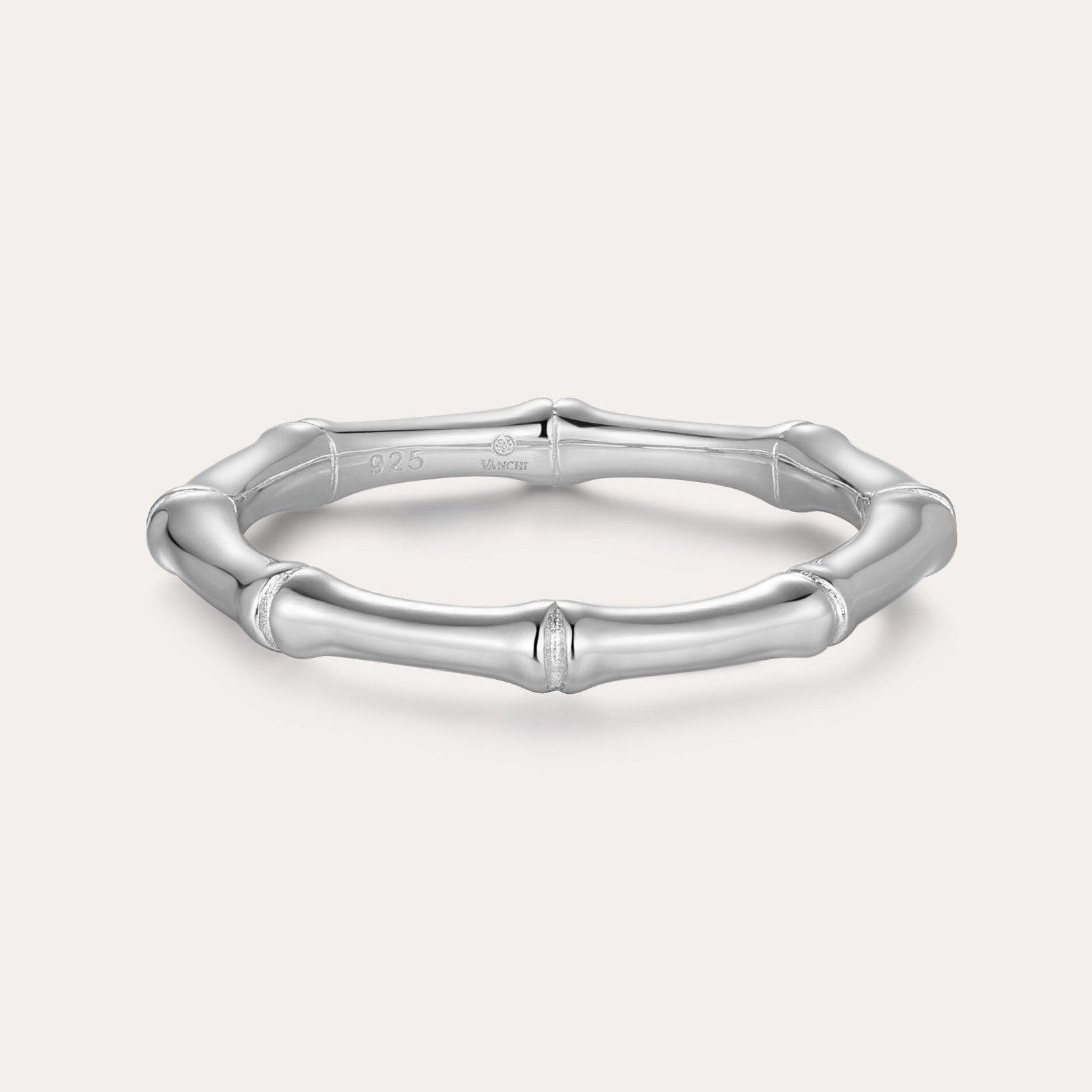 Silver bamboo ring