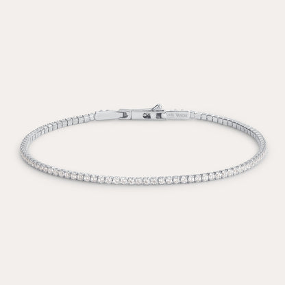 Silver tennis bracelet