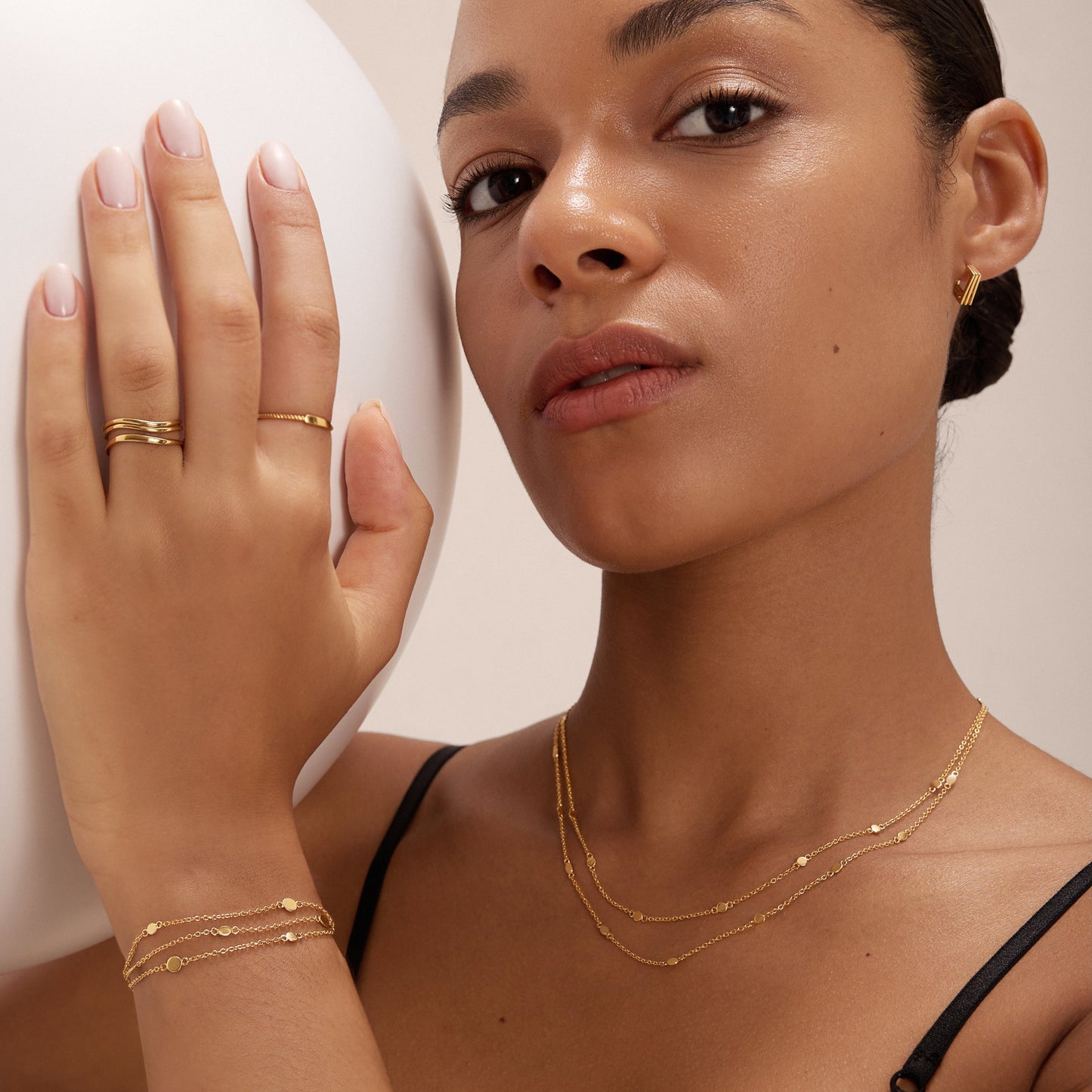 gold Dainty Minimalist bracelet for women