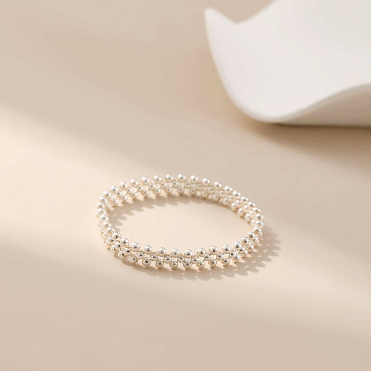 Camila Sterling Silver Beaded Bracelet