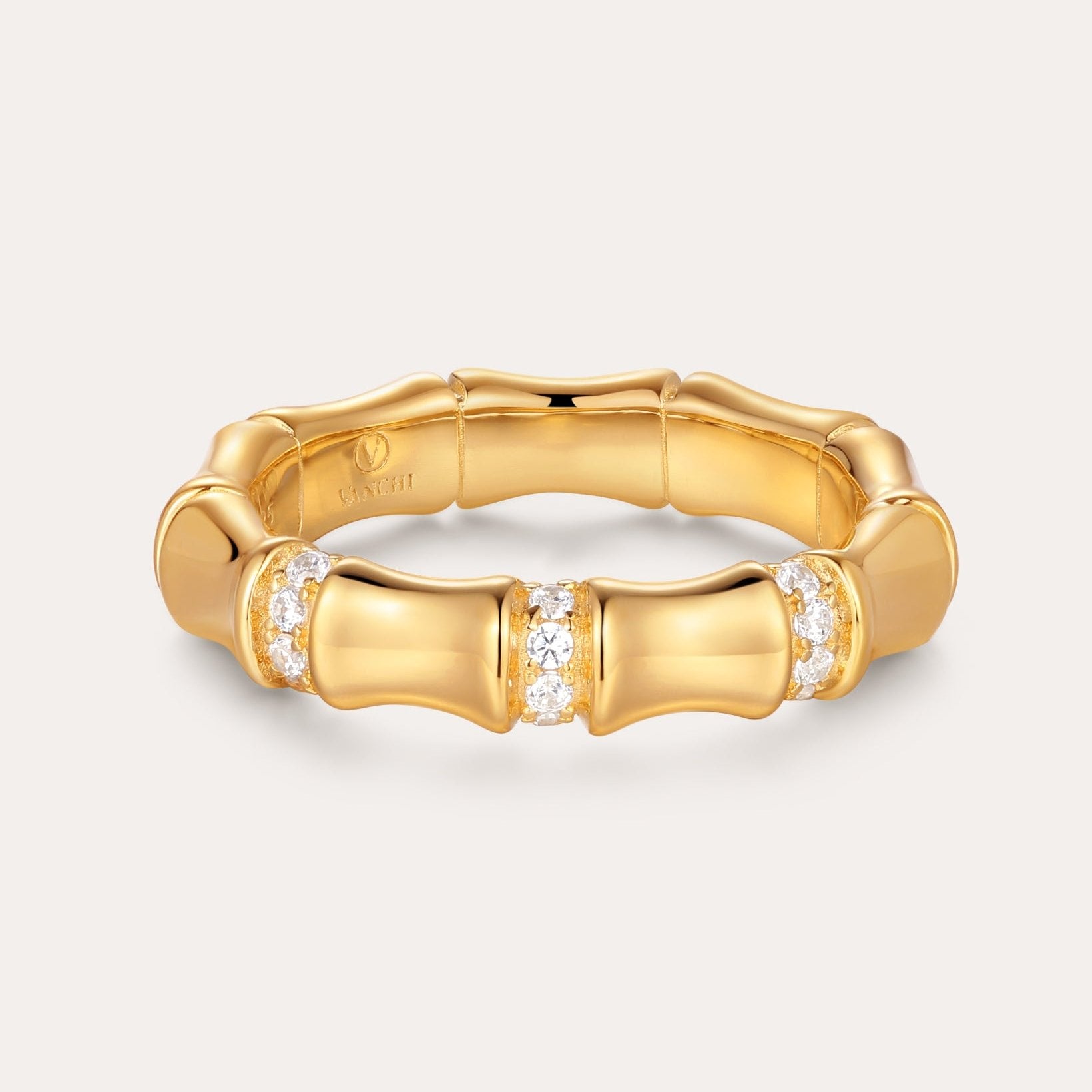 gold bamboo ring