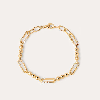 gold paperclip bracelet