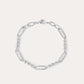 silver paperclip bracelet